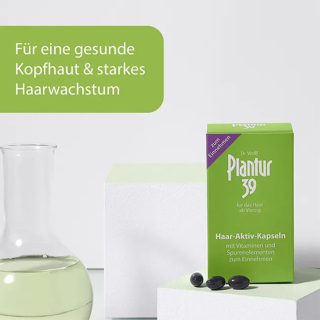 Plantur 39 Hair Care Duo Set | Phyto-Coffein Tonic 200 ml (PZN 04245543) + Hair Aktiv Capsules 60 Capsules (PZN 07117372) | Complete Inside & Outside Hair Care