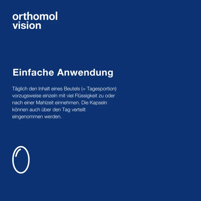 Orthomol Vision | Eye Health with Lutein, Zeaxanthin, Omega-3 DHA & Zinc | 90 Capsules | PZN 07142430