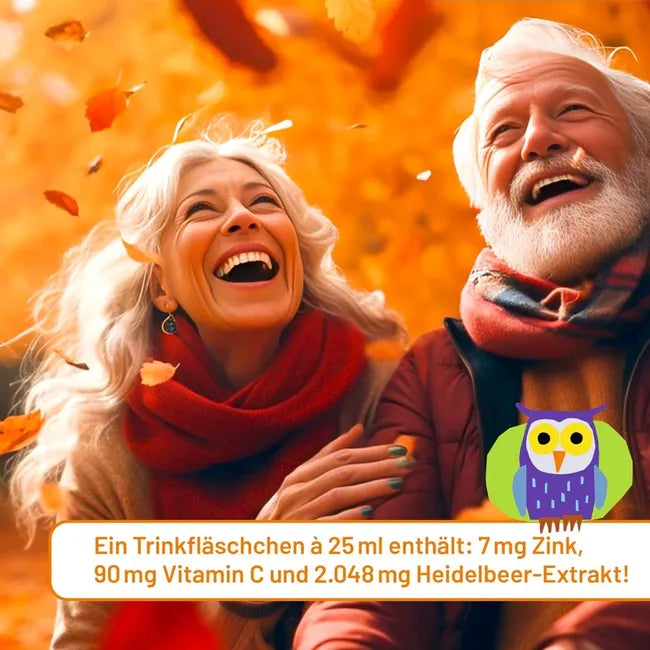 Unizink KOMBIKRAFT Immune Support Drink 25 × 25 ml Drinking Vials | Zinc, Vitamin C & Blueberry Extract | PZN 07146623