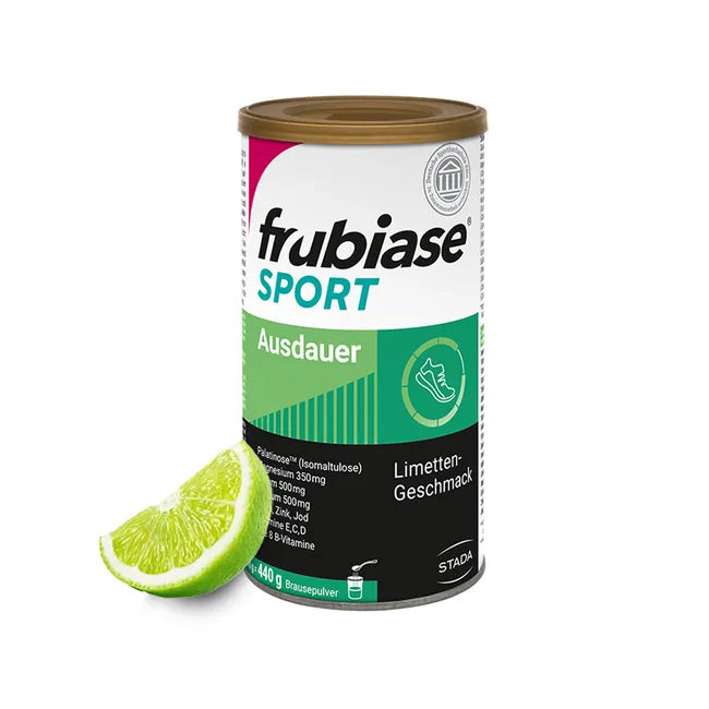 frubiase 耐力运动复合营养饮料粉 440克 | 帕拉金糖、镁、钙、维生素C和B族维生素 | 青柠味 | PZN 07314463 德国原装进口