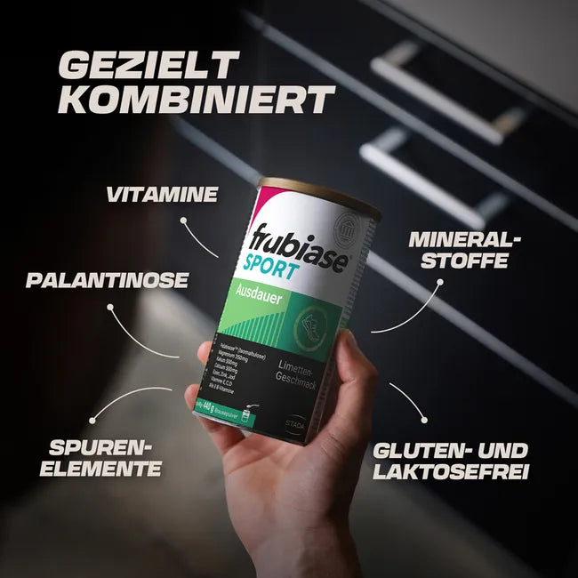 frubiase SPORT AUSDAUER 440g | Endurance Sports Drink Powder | Palatinose™, Magnesium, Calcium, Vitamin C & B Vitamins | Lime Flavor| PZN 07314463