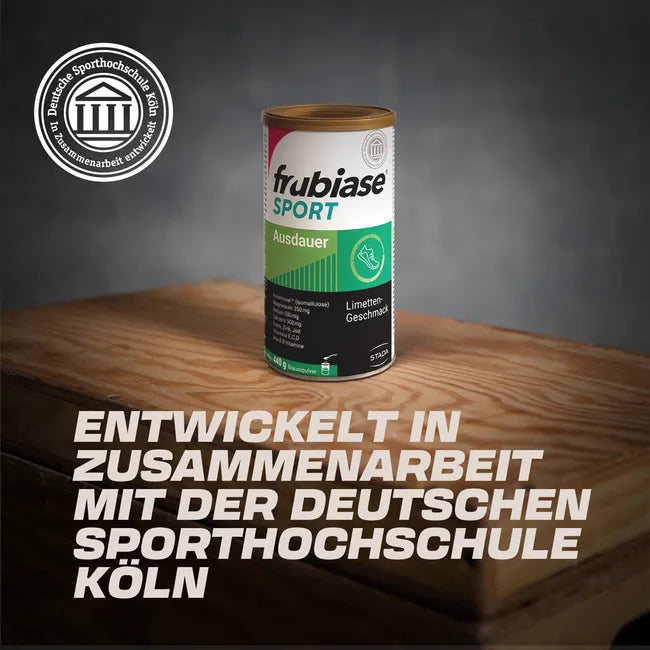 frubiase SPORT AUSDAUER 440g | Endurance Sports Drink Powder | Palatinose™, Magnesium, Calcium, Vitamin C & B Vitamins | Lime Flavor| PZN 07314463