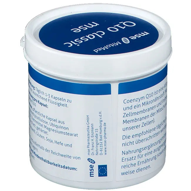 Q10 Classic MSE 30 mg | Coenzyme Q10 Ubiquinone | 30 mg Q10 per Capsule | Flexible 30–90 mg Daily Intake | 360 Capsules | PZN 07407383