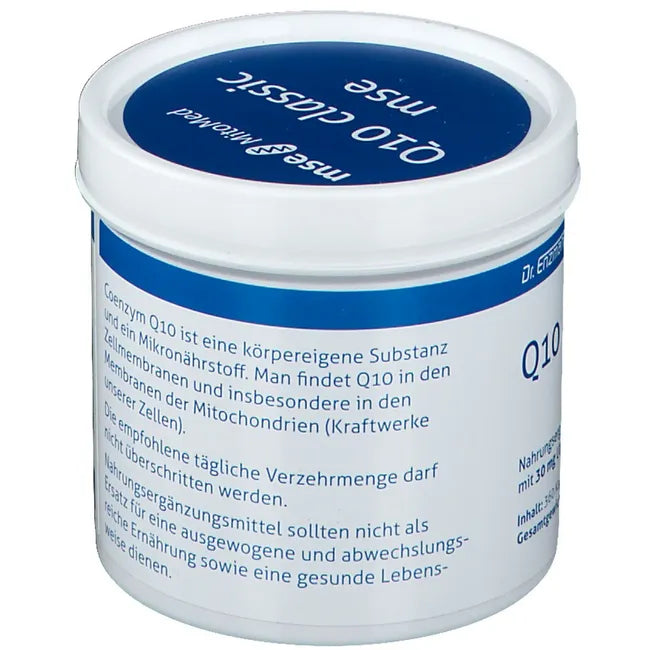 Q10 Classic MSE 30 mg | Coenzyme Q10 Ubiquinone | 30 mg Q10 per Capsule | Flexible 30–90 mg Daily Intake | 360 Capsules | PZN 07407383