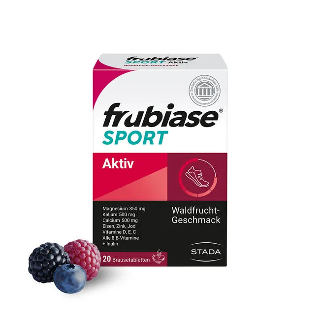 frubiase SPORT Effervescent Tablets 20 Effervescent Tablets | Sports Electrolytes, Magnesium, Calcium & Multivitamins | Muscle Function & Energy Support | PZN 07678722