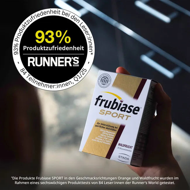 frubiase SPORT Effervescent Tablets 20 Effervescent Tablets | Sports Electrolytes, Magnesium, Calcium & Multivitamins | Muscle Function & Energy Support | PZN 07678722