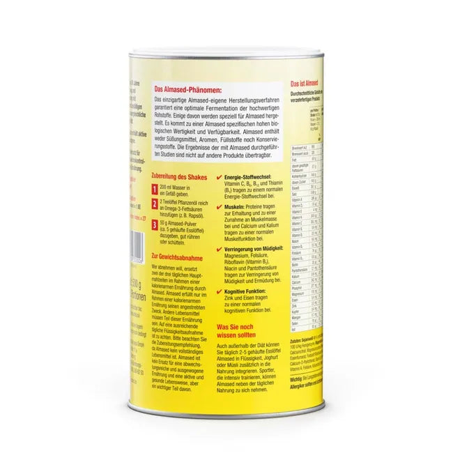 Almased Original Protein Shake | Soy, Yogurt & Honey with 23 Vitamins & Minerals | Gluten Free | 3 × 500 g | 30 Servings | PZN 03321472