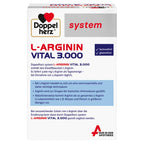 Doppelherz system L-Arginine Vital 3,000 | High-Dose L-Arginine | 3,000 mg Daily | Amino Acid Supplement | 120 Capsules | PZN 08767712