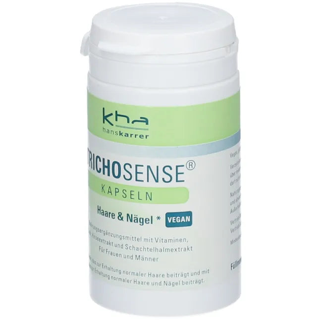 TRICHOSENSE Hair Support Capsules 60 Vegan Capsules | Biotin, Zinc & Horsetail Extract | Daily Hair Nutrition PZN 08884381