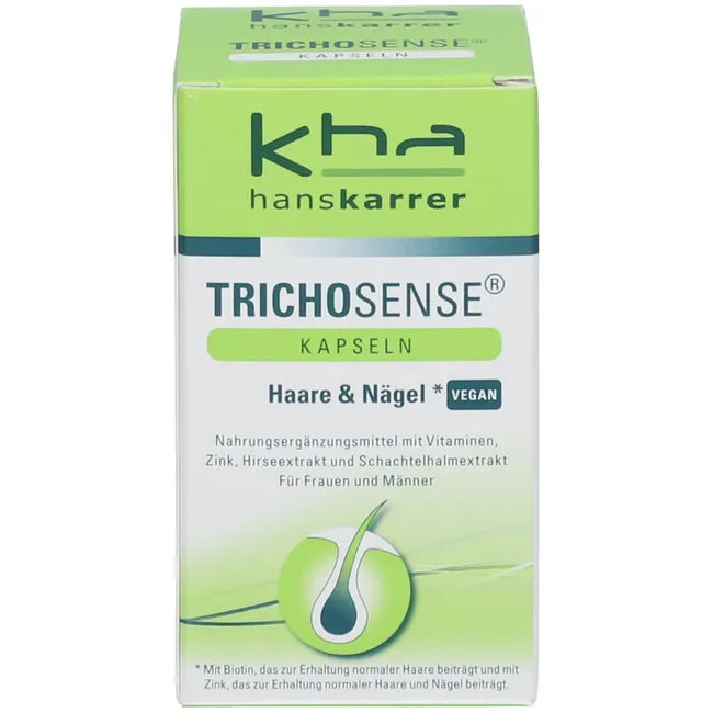 TRICHOSENSE Hair Support Capsules 60 Vegan Capsules | Biotin, Zinc & Horsetail Extract | Daily Hair Nutrition PZN 08884381