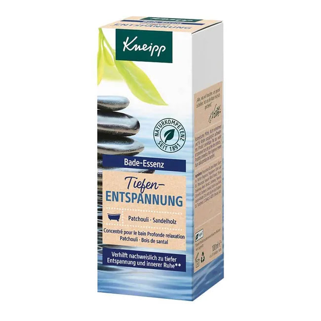 Kneipp Deep Relaxation Bath Essence | Patchouli Essential Oil & Sandalwood Extract | 100 ml | PZN 10026957