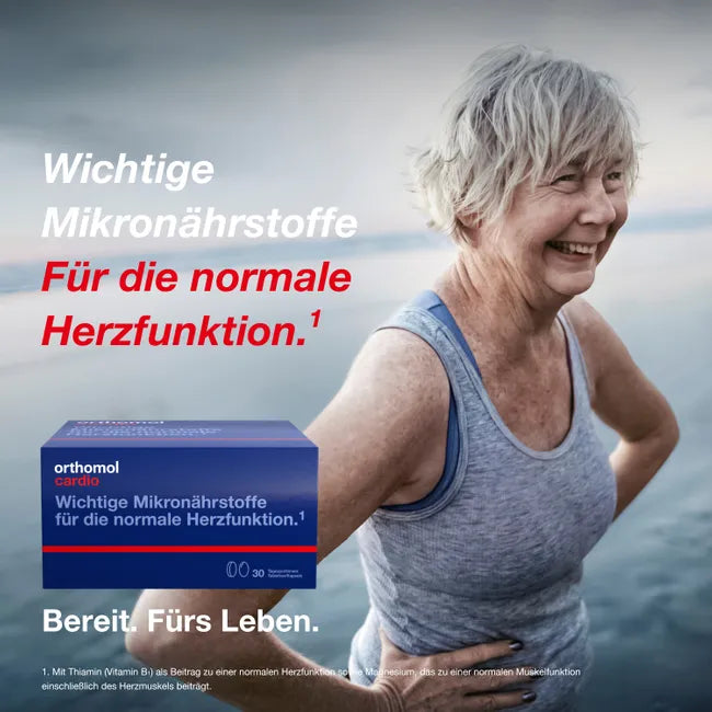 Orthomol® Cardio | Omega-3 EPA & DHA + Magnesium, CoQ10, L-Carnitine & 28 Nutrients | 30 Daily Portions | PZN 10225409