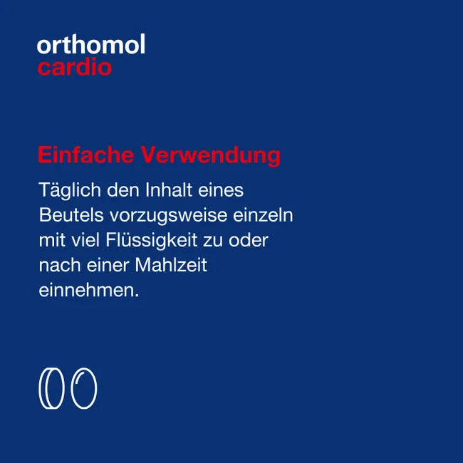 Orthomol® Cardio | Omega-3 EPA & DHA + Magnesium, CoQ10, L-Carnitine & 28 Nutrients | 30 Daily Portions | PZN 10225409