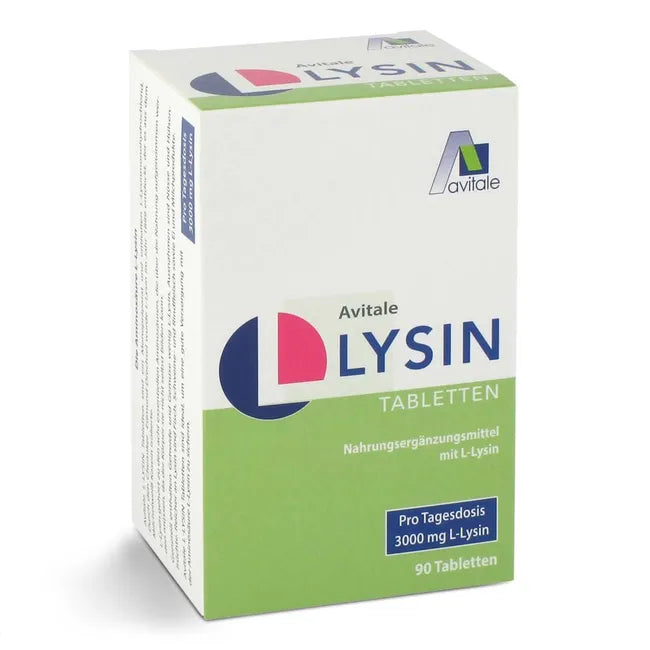 Avitale L-赖氨酸 750毫克片 90粒 PZN 10326139