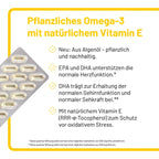 Vitazell Omega + Unizink Immun Plus | Vegan Omega-3 & Daily Immune Support Bundle | EPA, DHA, Zinc, Vitamin C, D & Selenium | 120 PZN 11335407 + 60 Capsules PZN 05489336