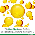 Vitamin D-Loges 5,600 IU | Weekly Vitamin D3 for Immune System, Bones & Muscles | 60 Gel-Tabs | PZN 11640978