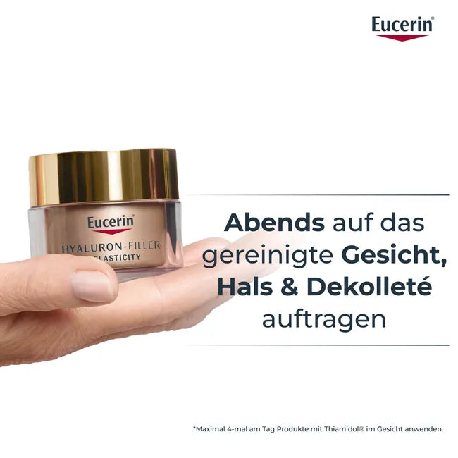 Eucerin Hyaluron-Filler + Elasticity Day & Night Set | Anti-Aging Moisturizer Duo | Day Cream SPF 15 50ml PZN 16154610 + Regenerating Night Cream 50ml PZN 11652964