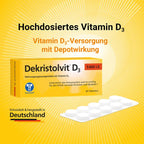 Dekristolvit D3 5600 IU | High-Strength Weekly Vitamin D3 | Immune System, Bones & Muscle Support | 60 Tablets | PZN 11709693