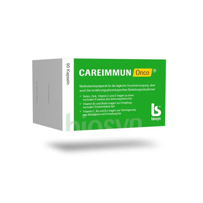 CAREIMMUN Onco® | Coenzyme Q10 50 mg + Vitamins, Zinc, Selenium, Lutein & Lycopene | 90 Capsules | PZN 12599858