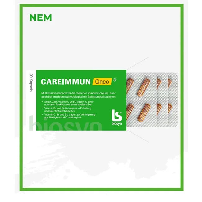 CAREIMMUN Onco® | Coenzyme Q10 50 mg + Vitamins, Zinc, Selenium, Lutein & Lycopene | 90 Capsules | PZN 12599858