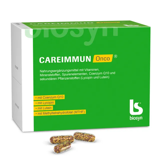 CAREIMMUN Onco® | Coenzyme Q10 50 mg + Vitamins, Zinc, Selenium, Lutein & Lycopene | 90 Capsules | PZN 12599858