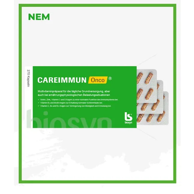 CAREIMMUN Onco® | Coenzyme Q10 50 mg + Vitamins, Minerals, Lutein & Lycopene | Once-Daily Micronutrient Formula | 270 Capsules | PZN 12599864