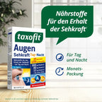 taxofit Eye Vision Day + Night | 25 mg Lutein + Zeaxanthin, Vitamins A, C, E, B2, Zinc & Selenium | Normal Vision & Antioxidant Support | 30 Capsules | PZN 12749602
