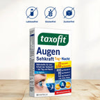 Taxofit eye eyesight Double Pack | 2 × 30 Capsules | Lutein 25 mg + Zeaxanthin + Vitamins A, C, E & Zinc | 60 Capsules Total | PZN 12749602