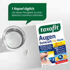 Taxofit eye eyesight Double Pack | 2 × 30 Capsules | Lutein 25 mg + Zeaxanthin + Vitamins A, C, E & Zinc | 60 Capsules Total | PZN 12749602