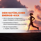 Dr. Böhm Leistungselixier | Arginine, Taurine, Ginseng & Caffeine | Energy, Mental Performance & Fatigue Support | Vegan | 14 Sachets | PZN 13164542
