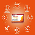 Dr. Böhm Leistungselixier | Arginine, Taurine, Ginseng & Caffeine | Energy, Mental Performance & Fatigue Support | Vegan | 14 Sachets | PZN 13164542