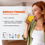 Dr. Böhm Leistungselixier | Arginine, Taurine, Ginseng & Caffeine | Energy, Mental Performance & Fatigue Support | Vegan | 14 Sachets | PZN 13164542