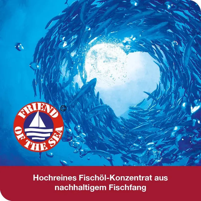 omega3-Loges® plus Astaxanthin | High-Dose Omega-3 EPA & DHA + Natural Astaxanthin | Heart, Brain & Vision Support | 60 Capsules | PZN 13360042
