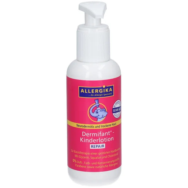 ALLERGIKA Dermifant Kids Lotion REPAIR | Baby & Kids Care for Dry, Itchy & Atopic-Prone Skin | 26% Lipids | Fragrance-Free | 200 ml | PZN 13716711