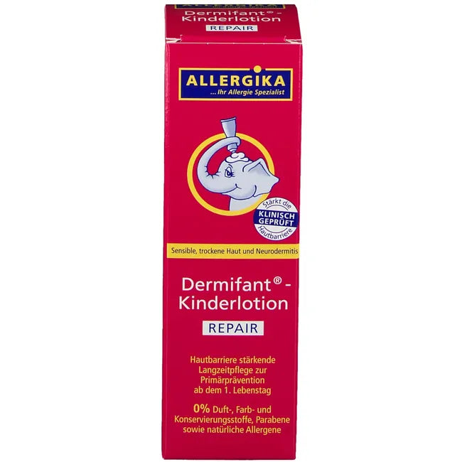 ALLERGIKA Dermifant Kids Lotion REPAIR | Baby & Kids Care for Dry, Itchy & Atopic-Prone Skin | 26% Lipids | Fragrance-Free | 200 ml | PZN 13716711