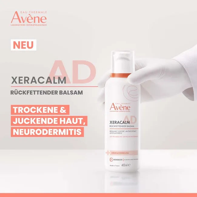 Avène XeraCalm A.D Lipid-Replenishing Balm | Very Dry, Itchy & Atopic-Prone Skin | Face & Body | From Birth | Fragrance-Free | 400 ml | PZN 13883685