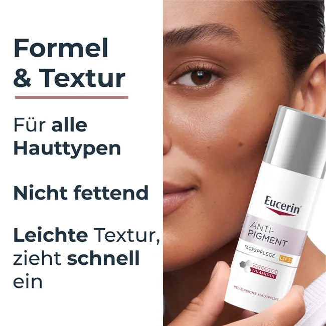 Eucerin Anti-Pigment Day & Night Duo Set | SPF 30 Day Cream 50ml PZN 14163898 + Night Cream 50ml PZN 14163881 | Thiamidol Dark Spot Care | 2 × 50 ml