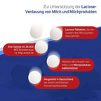Avitale Lactase 28,000 FCC Tablets 80 Vegan Tablets Click Dispenser | High Strength Lactase Enzyme PZN 14275611