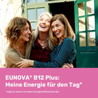 EUNOVA B12 Plus | High-Dose Vitamin B12 500 μg + B1, B2 & B6 | Energy & Fatigue Support | 10 × 8 ml Drinking Ampoules | PZN 14299936
