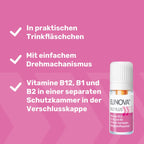 EUNOVA B12 Plus | High-Dose Vitamin B12 500 μg + B1, B2 & B6 | Energy & Fatigue Support | 10 × 8 ml Drinking Ampoules | PZN 14299936