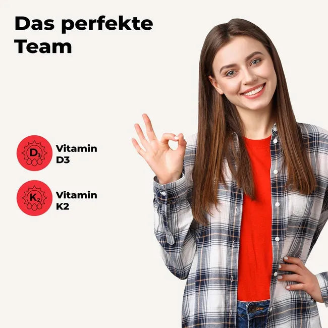 Avitale Vitamin D3 + K2 2000 IU | 50 µg Vitamin D3 + 100 µg K2 MK-7 | Bones, Muscles & Immune Support | 120 Tablets | PZN 15205937