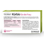 Dr. Böhm Pumpkin for Women | 20:1 Styrian Pumpkin Seed Extract & Soy Isoflavones | Women's Bladder & Pelvic Floor Wellness | 60 Tablets | PZN 15390969