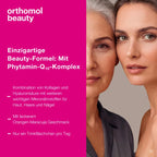 Orthomol Beauty for Women | Collagen, Hyaluronic Acid, Coenzyme Q10 & Biotin | Skin, Hair & Nail Support | 30 Ready-to-Drink Ampoules | PZN 15404743
