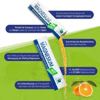 Avitale Magnesium Direct Bundle 200 Sticks Total | Magnesium 400 Orange + Magnesium 400 + B Complex Peach Passion Fruit Pomegranate |  Muscle, Nerve & Energy Support PZN 15529918 + 18769327
