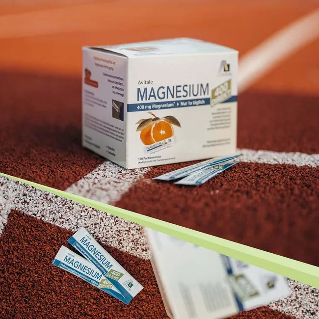 Avitale Magnesium Direct Bundle 200 Sticks Total | Magnesium 400 Orange + Magnesium 400 + B Complex Peach Passion Fruit Pomegranate |  Muscle, Nerve & Energy Support PZN 15529918 + 18769327
