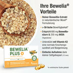 Bewelia PLUS | Boswellia Serrata Extract (AKBA) & Vitamin K2 (MK-7) | Bone Health & Daily Wellness | 60 Soft Capsules | PZN 15562123