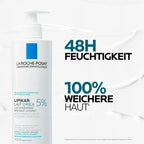 La Roche-Posay Lipikar Lait Urea 5+ Body Lotion | 5% Urea, Shea Butter & Allantoin | Very Dry, Rough & Sensitive Skin | Children & Adults | 400 ml | PZN 15996784