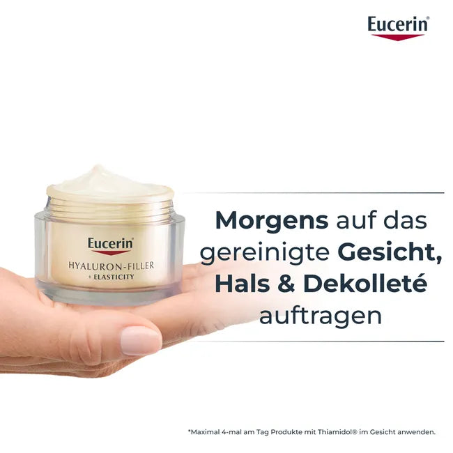 Eucerin Hyaluron-Filler + Elasticity Day & Night Set | Anti-Aging Moisturizer Duo | Day Cream SPF 15 50ml PZN 16154610 + Regenerating Night Cream 50ml PZN 11652964