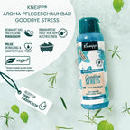 Kneipp Goodbye Stress Aroma Care Bubble Bath | Water Mint & Rosemary Essential Oil | Vegan | 400 ml | PZN 16632765