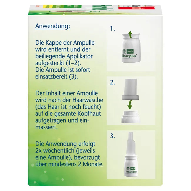 Doppelherz Hair Care Duo Set | Haar plus+ Ampoules 2 Boxes (PZN 16866090) + Haar Intensiv + Biotin Capsules (PZN 16849737) | Complete Inside & Outside Hair Care